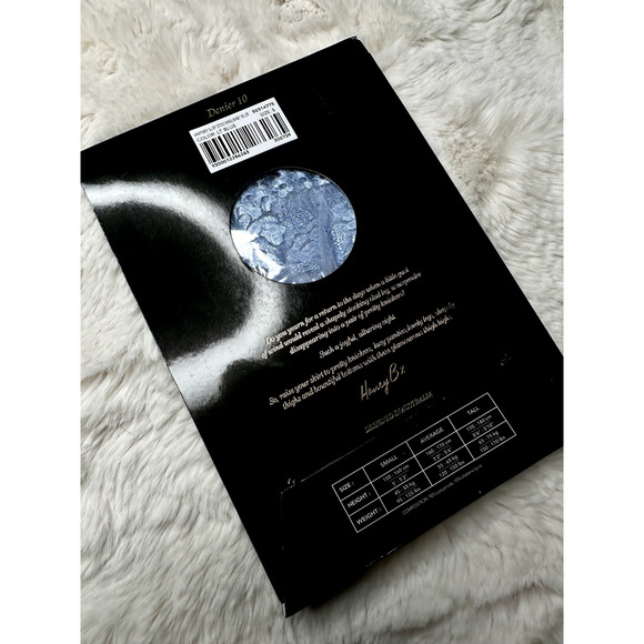 Honey Birdette WHITNEY💙 Light Blue Thigh High Suspender Stocking Small - Picture 2 of 2